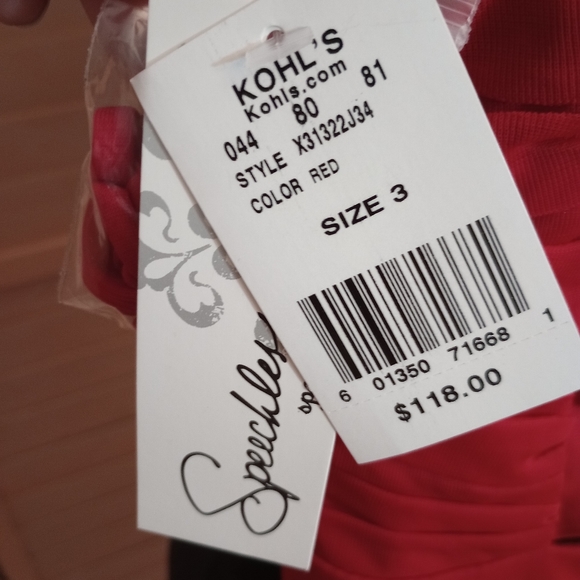 REDUCED! SPEECHLESS Red Strapless Sweetheart Micro Mini NWT Sz 3 - Picture 10 of 15